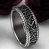 Vintage Men Women Band Ancient Character Ring Finger Party Club Jewelry Gift