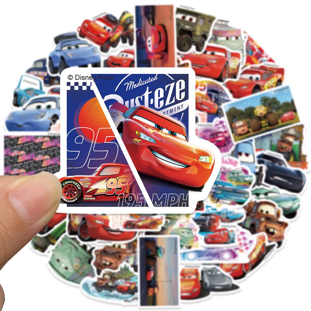 50 Kreslených Samolepek Aut - Samolepicí, Voděodolné pro Scrapbooking