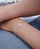 Valik [925 Silver] No. 84 Green Tag Rope Chain Bracelet