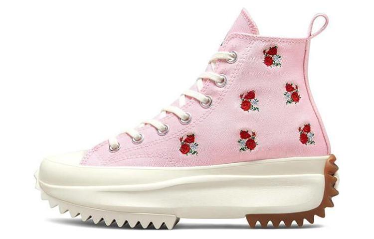 

Run Star Converse Hike Platform High Embroidered Floral - Sunrise Pink A05192C 46