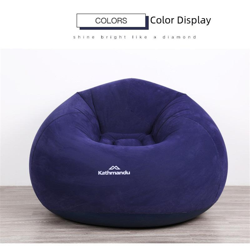 Inflatable Flocking Lazy Sofa Seat for Living Room