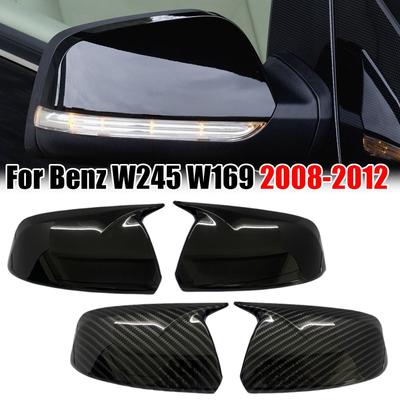 Για Mercedes Benz W245 W169 A160 2008-2012 Κάλυμμα Πλευρικού Καθρέφτη Αυτοκινήτου Γυαλιστερό Μαύρο/Όψη Ανθρακονήματος Κάλυμμα Διακόσμησης Θήκης Καθρέφτη