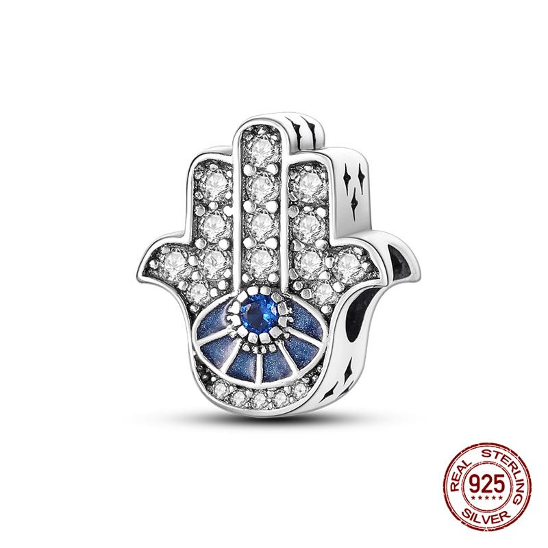 Original Charms Copper Devil'S Eye Series Charm Beads Fit 3Mm Original Bracelet For Women Diy Jewelry Gifts Making