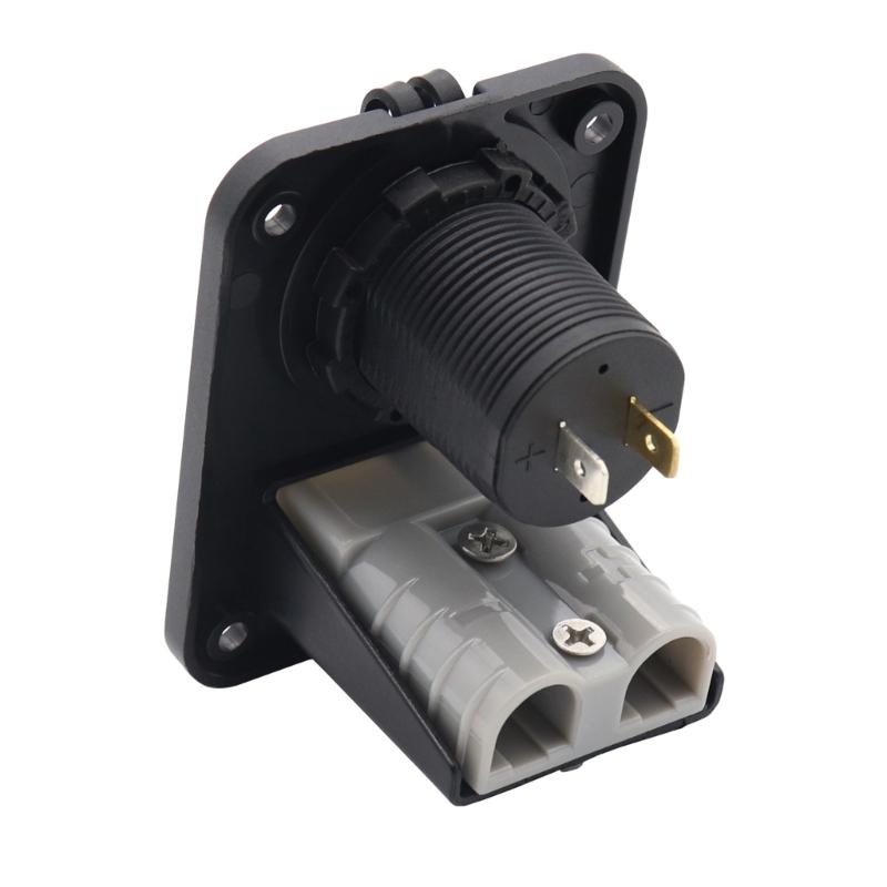 מחבר מתאם טעינה 12V 24V 3.1A/PD18W שקע טעינה מותקן שטוח למכונית אופנוע