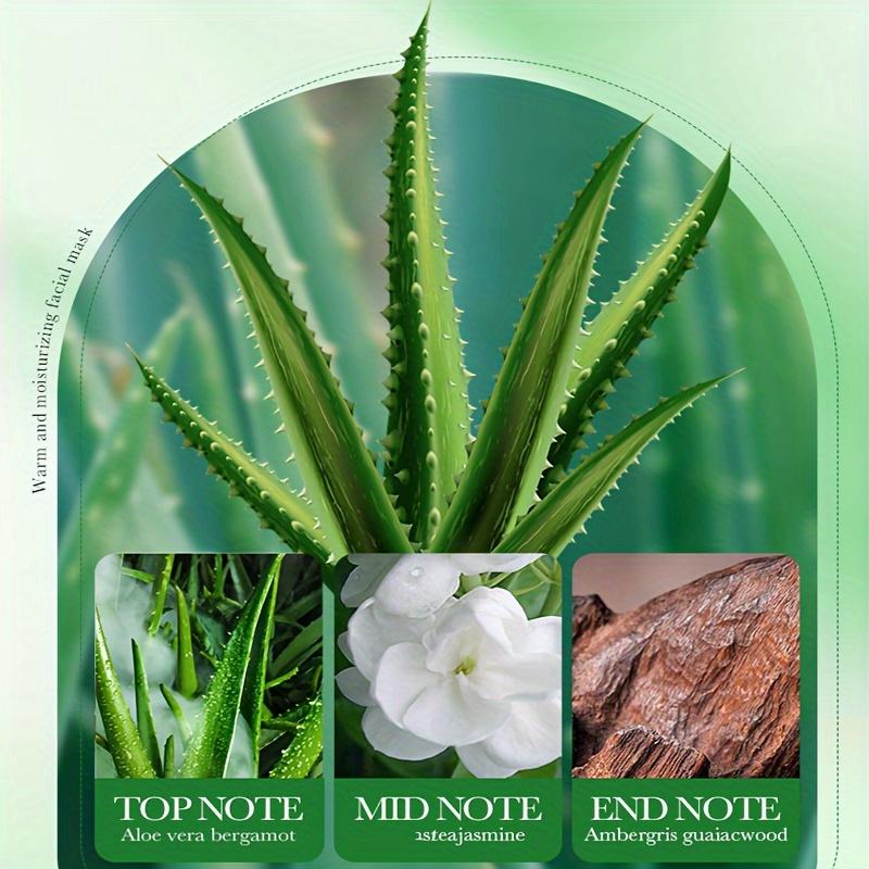 1/5/10pcs Unisex Adult Aloe Vera Facial Masks Moisturizing Face Sheets Glycerin Trehalose Alcohol-Free Fragrance-Free Types Skincare