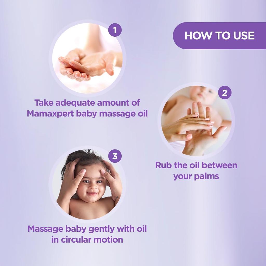 Cipla Health Mamaxpert Baby Massage Oil 200ml Pack of 1 for Gentle Nourishing Skin Care