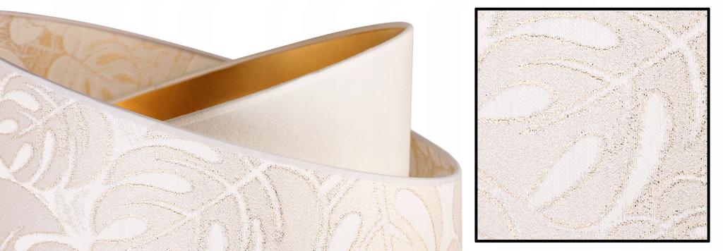 CEILING HANGING LAMP, SLANT LAMPSHADE, LEAVES, 45 Cm