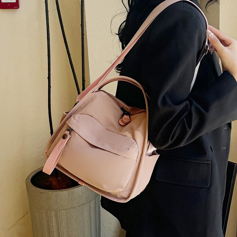 Vielseitige leichte Oxford-Stoff Damen Umhänge- und Schultertasche