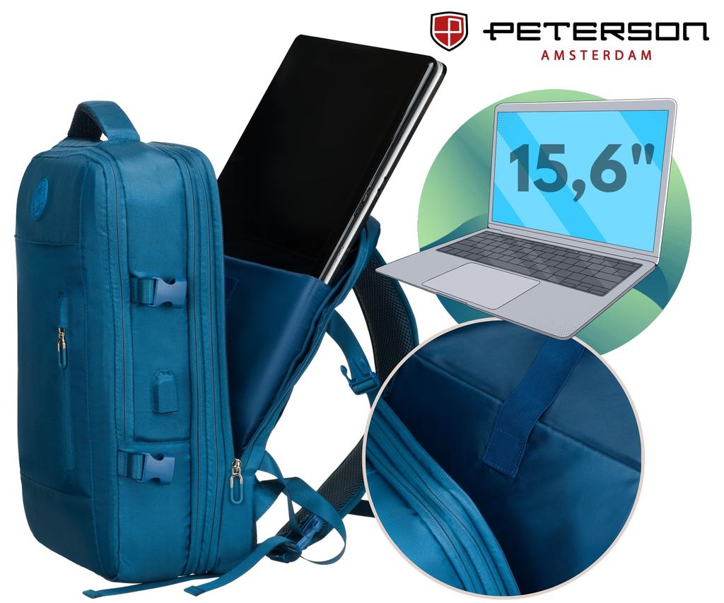 PTN 24421-5104 Blue Travel Backpack