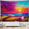 Living Room Art Decoration Tapestry Garden Scenery Oil Painting Wall Hanging Cloth Aesthetic Mural Hippie Wall Background