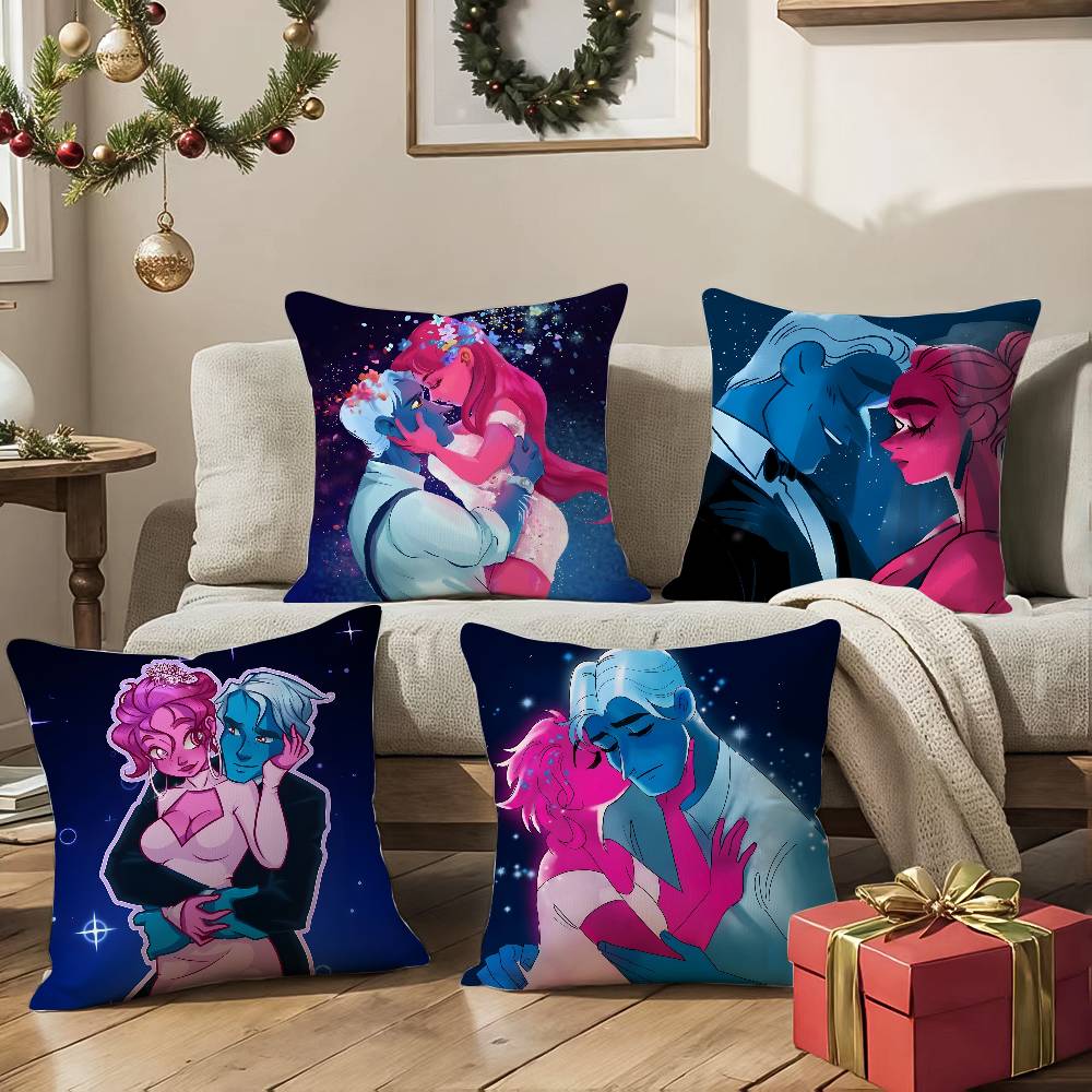 Anime L-Lore Olympus-S Comics Pillow Case Comfort Sofa Bed Silky elegant Invisible zipper Decorative cushion cover