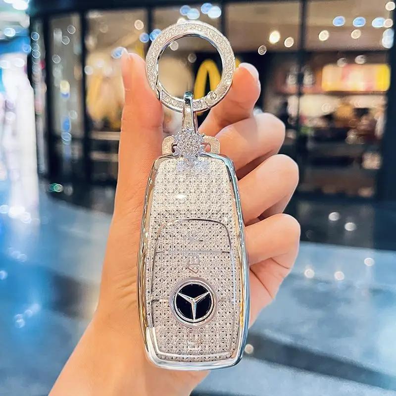 TXF4   Fashion Car Key Case Cover For Mercedes Benz A B C E Class GLS GLA GLK GLC CLS CLA AMG W204 W205 W212 W463 W176 Keychain Fob