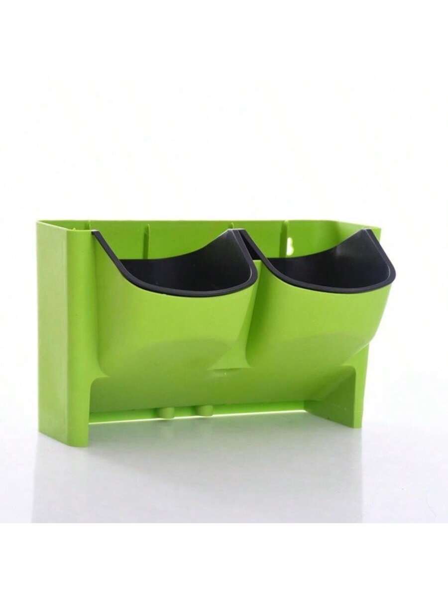 

Настенный подвесной горшок для цветов, штабелируемые садовые цветочные горшки, настенные вертикальные горшки для суккулентов, бонсай, зеленый домашний декор зелёный