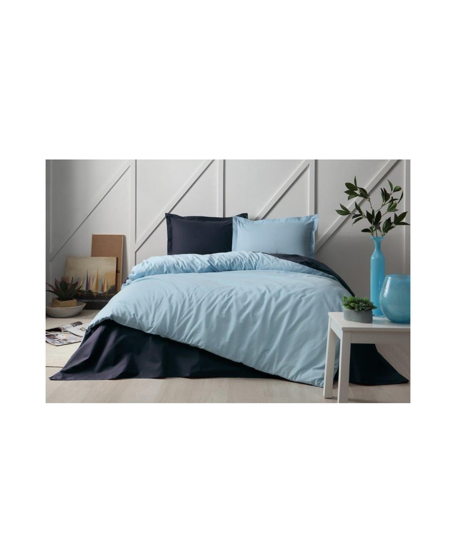 

Colormix Single Duvet Cover Set Мятно-индиго