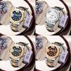 Swiss Mens Waterproof Quartz Watch With Luminescent Dial For Business Professionals