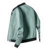 Men's Spring and Autumn Plus Size Casual Thin Baseball Clothing Solid Colour Zip Section Jacket