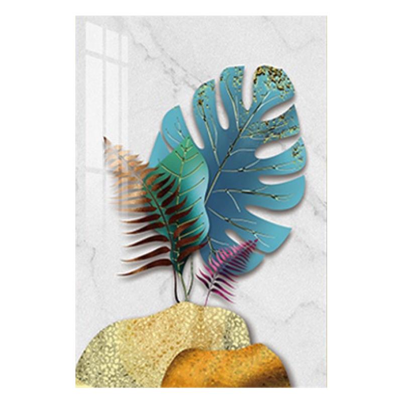 Culoarea plantelor abstracte, frunze, artă de perete, pictură pe pânză, cuadros, postere, poster nordic, imagini de perete pentru camera de zi, fără încadrare