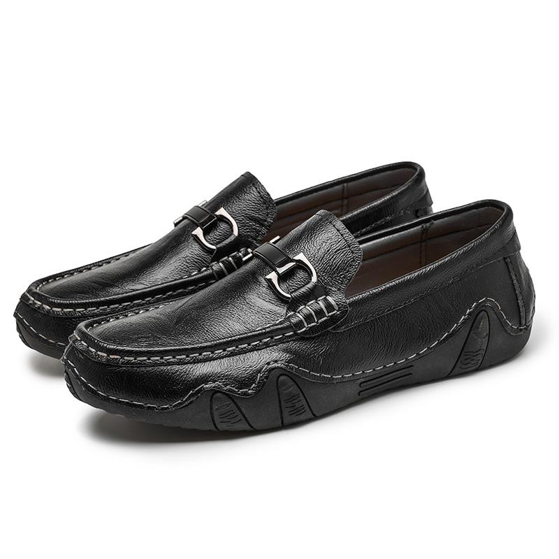 New Loafers Men Big Size Leather Moccasins Casual Shoes Outdoor Mens Driving Shoes Slip on Men Lazy Shoes Leisure Walk Moccasins