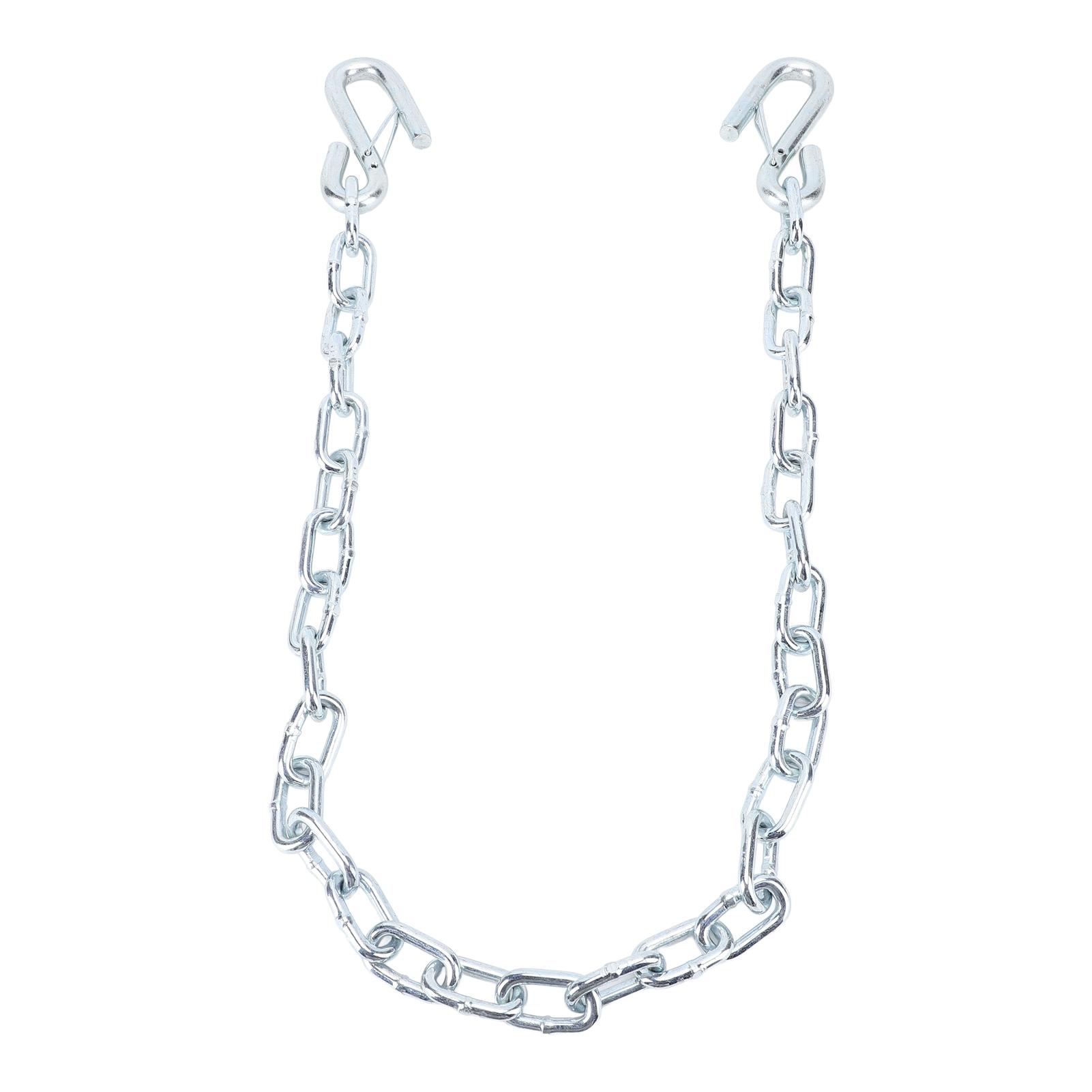 

Предохранительная цепь для прицепа Высокопрочная Длина 1 м с S-крюками Грузоподъемность 3500 фунтов Нерастяжимая для прицепа, дома на колесах