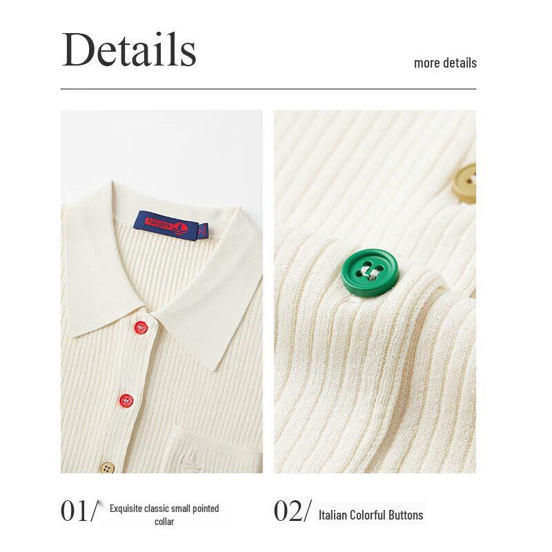 Navigare Women's Lapel Mid-Sleeve Slim Knit Cardigan