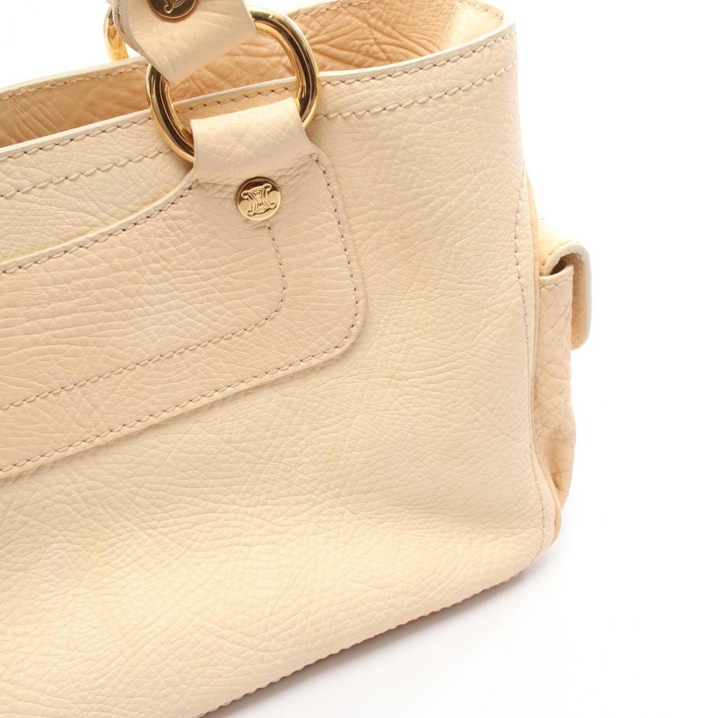 Used CELINE Boogie Bag Macadam Tote Bag Leather Beige Used Women
