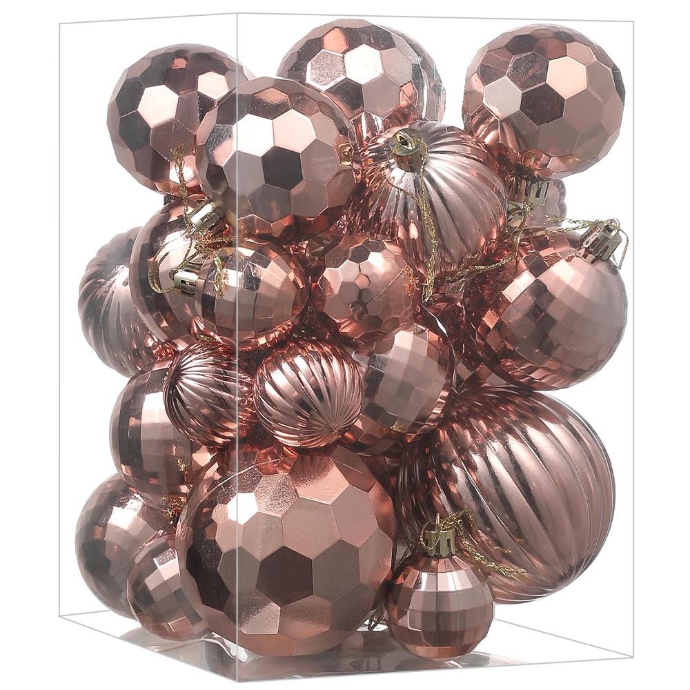 24/30Pcs 6CM Christma Balls Decoration Hanging Christmas Tree Ornaments Ball Pendant Home Room Decor 2025 New Year Navidad Decor