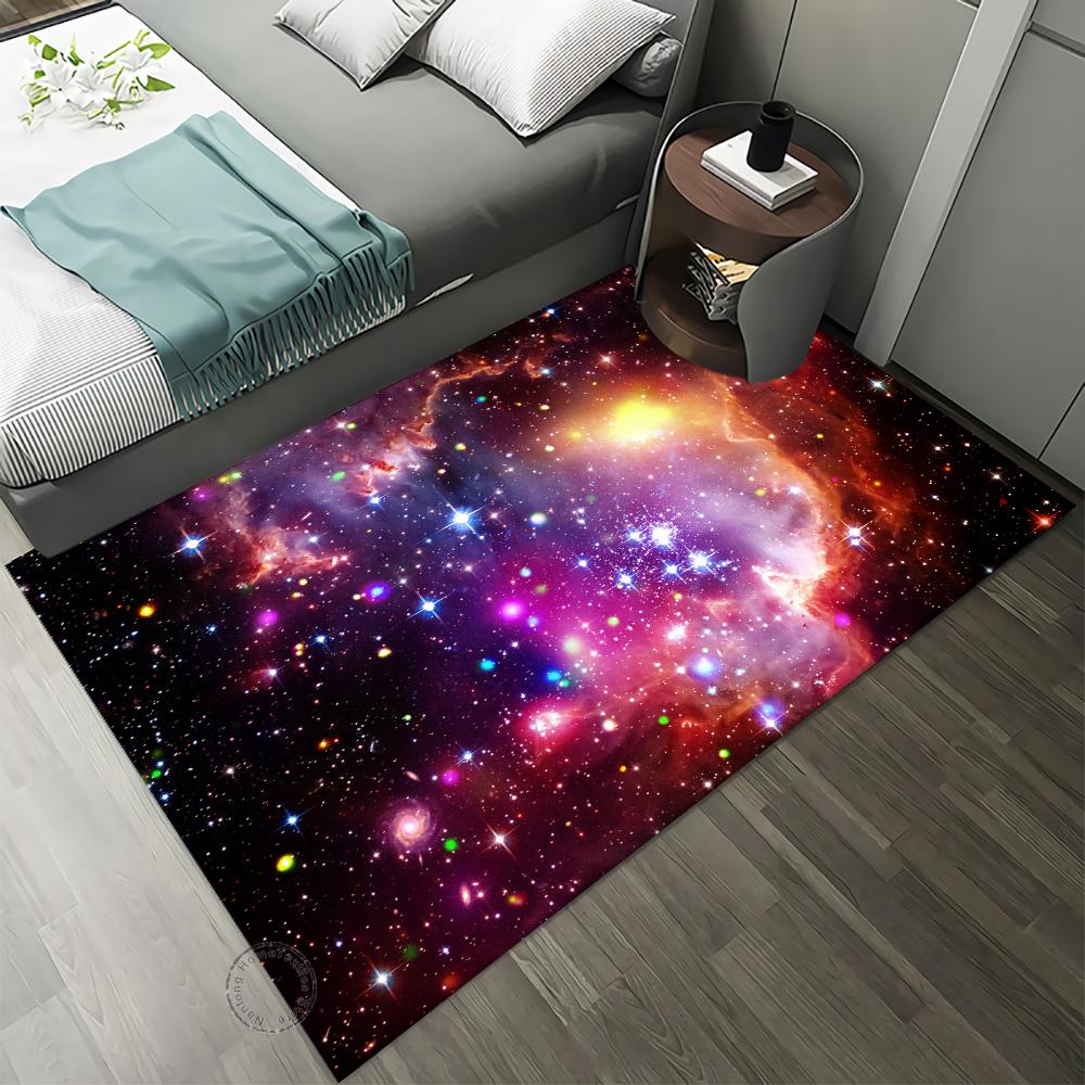 Naked Eye 3D Earth Planet Pattern Carpet For Living Room Bedroom Door Mat Bath Leisure Home Decor