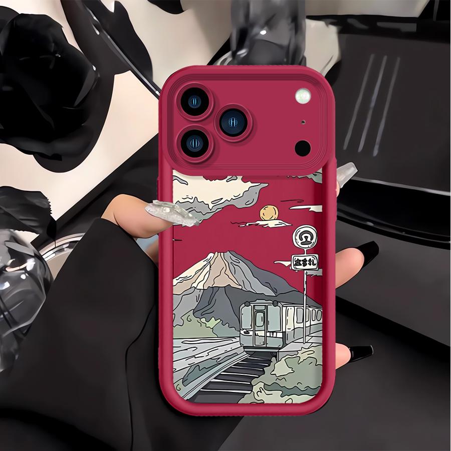 

Чехол для телефона Город Аниме для Apple iPhone 17 Pro Max 13 Mini 16 12 XR 11 Air 16e 15 14 Plus XS iPhone 16 Pro Max