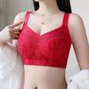 Lingerie Women's Full-cup Thin Bra Women's Breast Retraction Anti-sagging No Underwire Adjustable Large-sized Bra Push Up Bra