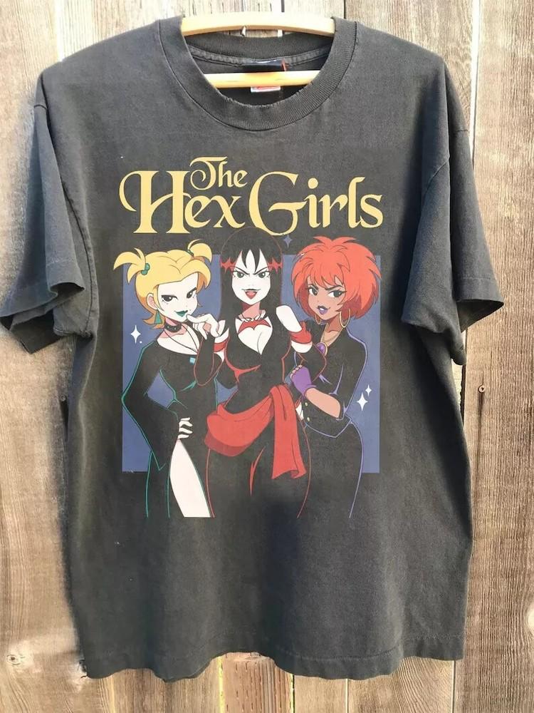 The Hex Girls Rock Band Music Music Concert Charcoal Unisex Tshirt Reprint