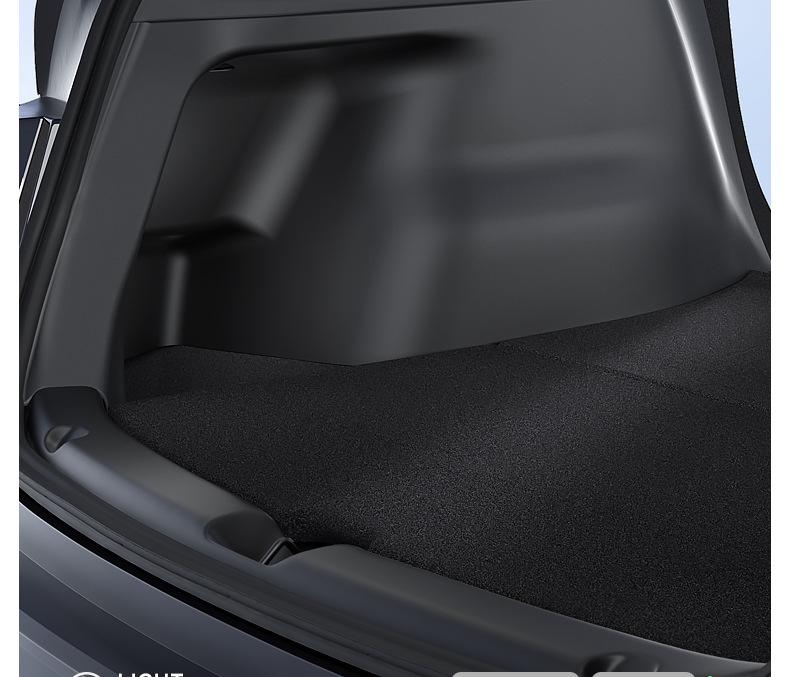 Tesla Model Y Trunk Side Protector: Velvet Corner Interior Accessory