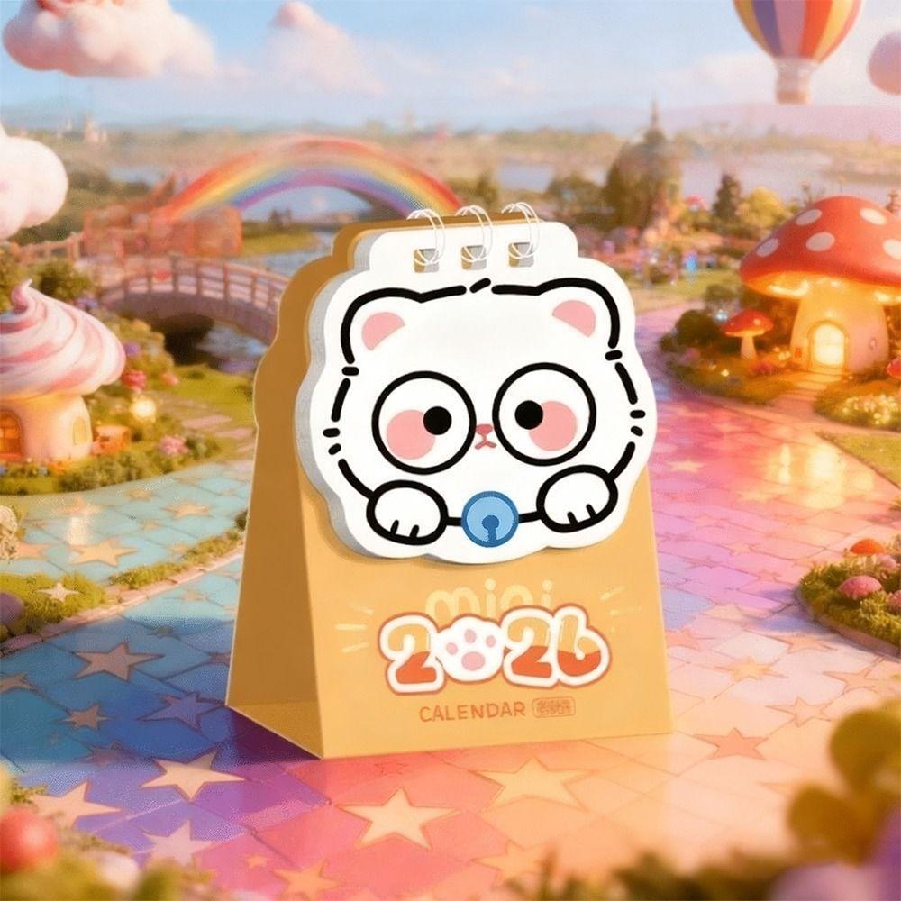 Portable Coil Calendar Mini Schedule Planner Cute Daily Planner  Desktop Ornaments