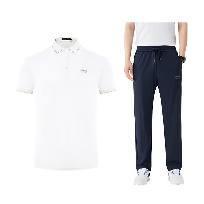 JEEP Unisex Short Sleeve Polo Sports Suit M