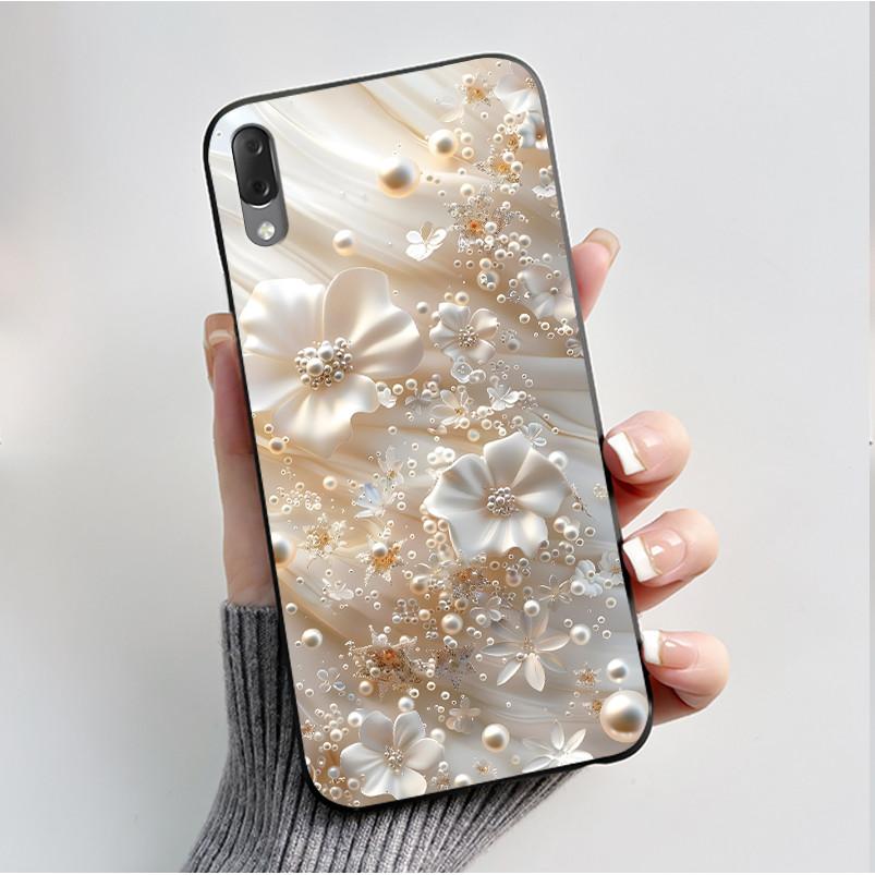 Hülle Für Sony Xperia L3 L 3 L3312 L4312 L4332 Handyhülle Luxus Mode Schmetterling Blumen Schwarzes Silikon Weiche Rückseite Abdeckung
