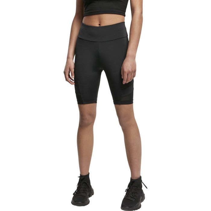 Urban Classics Ladies - CYCLE Tech Mesh High Waist Shorts