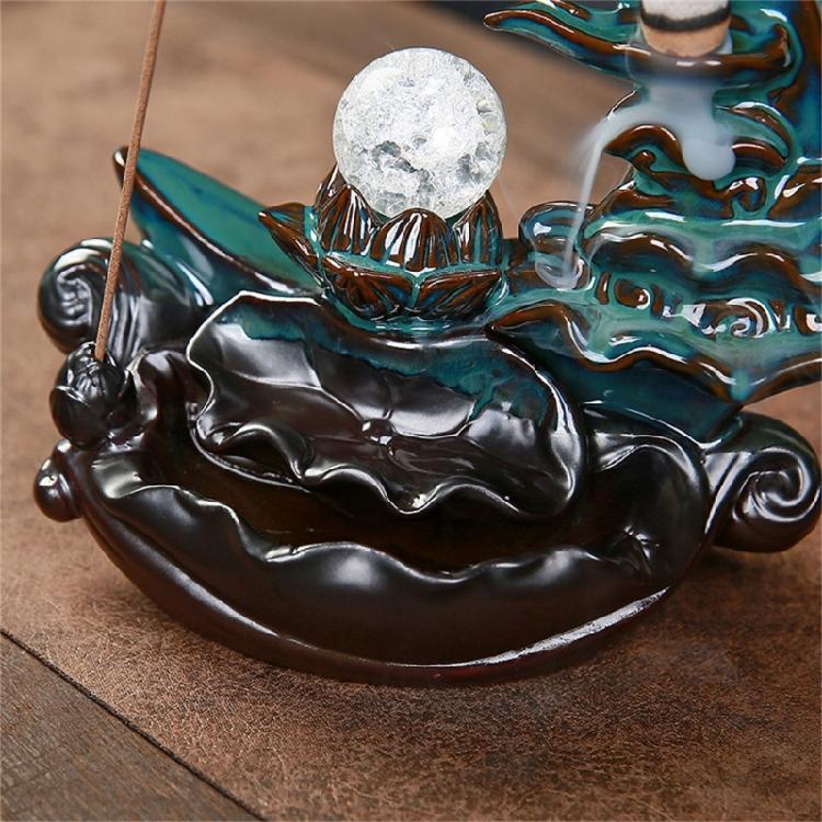Waterfall Incenses Holder Backflow Ceramic Incenses Burners Porcelains Censer Incenses Stick Stand