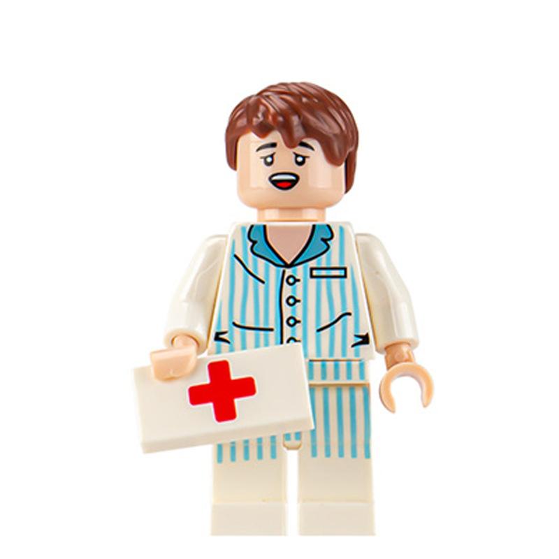 Spielzeug Baustein Arzt Krankenschwester Abnehmbare Nähte Stadt Charakter Modell