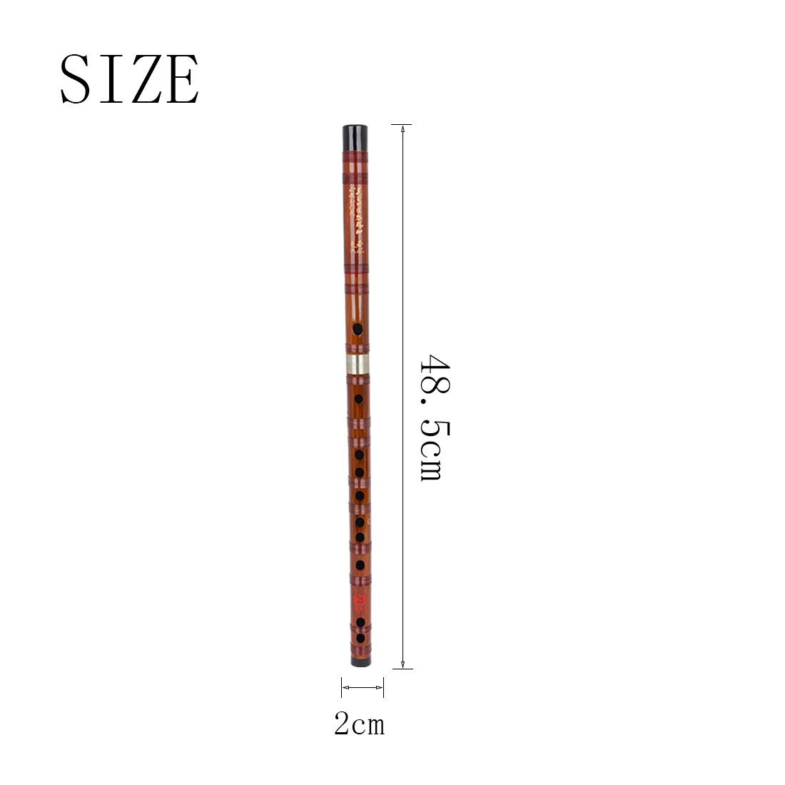 

Красно-коричневая горькая бамбуковая поперечная флейта с мембраной | 5 тонов | В коробке, уровень для начинающих/для выступлений/экзаменов