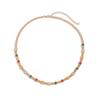 Ingemark Punk Vintage Inlaid Rhinestone Jeus Cross Pendant Choker Necklace Set Men Hip Hop Imitation Pearl Chain Grunge Jewelry