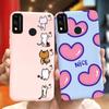 For Honor 9X Lite JSN-L21 Phone Case Honor 9X STK-LX1 Lovely Printing Macaroon Silicone Soft Cases Cover For Honor9X 9 X Lite
