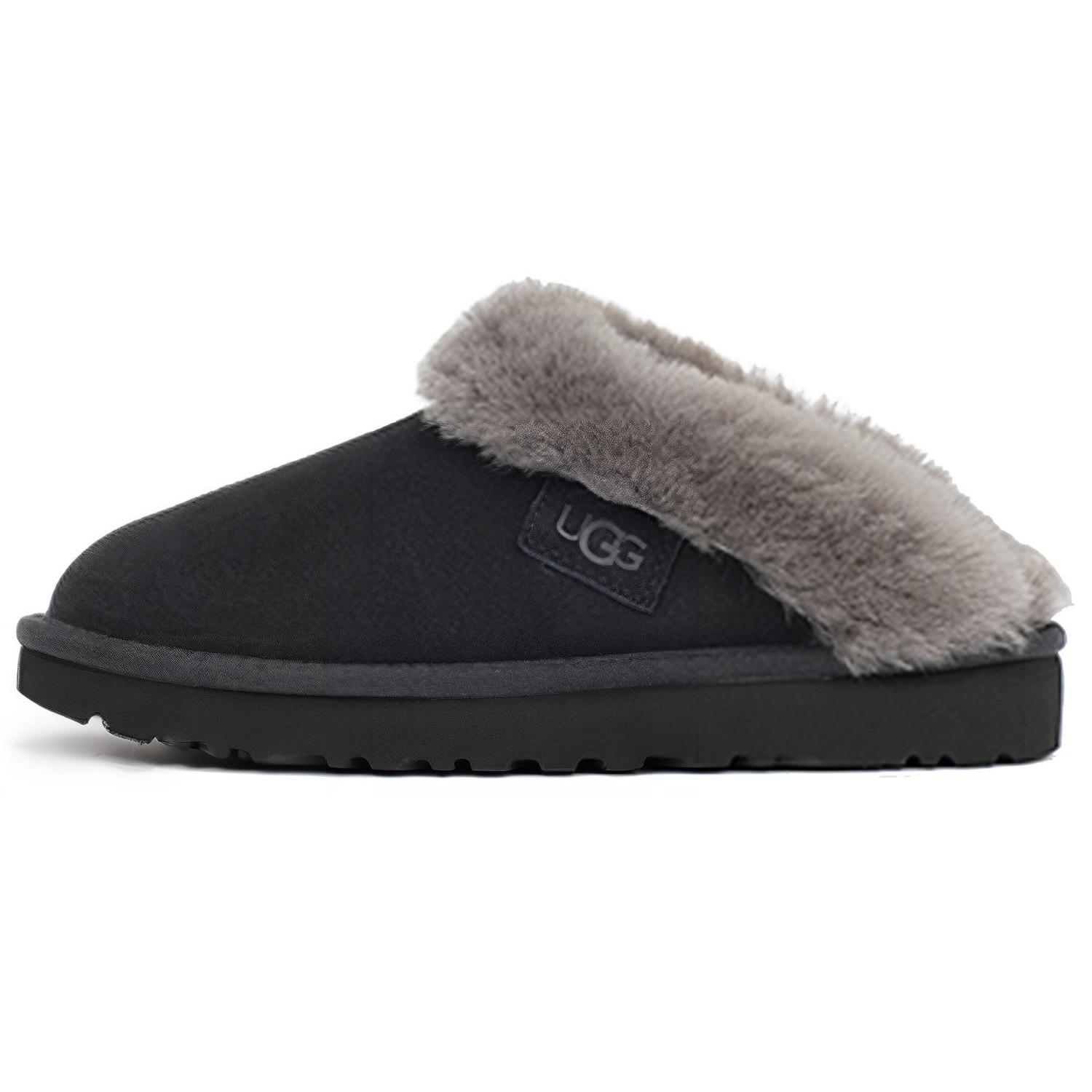 

UGG Cluggette Flat Shoes Women s Black 1115134-BLK 37