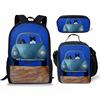 Klassisch Beliebt Neuheit Seltsam Lustig Auto 3D Druck 3 Stück/Set Pupille Schultaschen Laptop Tagesrucksack Rucksack Lunchtasche Federmäppchen