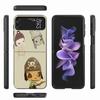 Cute Nara Yoshitomo Art Phone Case For Samsung Z Flip 6 7 5G Z Flip 5 Galaxy Z Flip 3 4 5G ZFlip Shockproof Hard Cover TPU PC Co