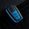 Car Key Case Cover for Toyota Camry Prado 2017 2018 CHR Prius Car Cross Smart Remote Fob Key Shell Accessories New TPU Leather