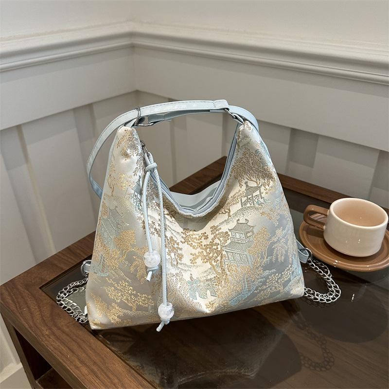 Backpack Fashionable Chinese Embroidery Handbag Brand Versatile Shoulder Bag Chinese Style Tote Bag Trend Designer Travel Wallet