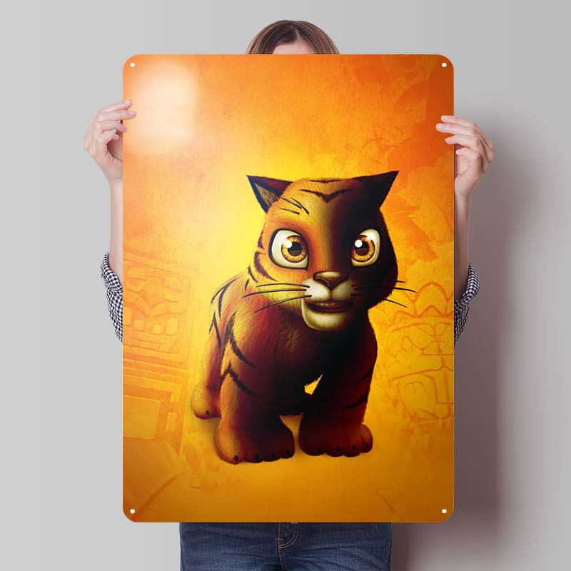 Crash Bandicoot Posters Classic Game Metal Signs Wall Art Mural Custom Tinplate Plaques for Gamers Gaming Room Decoration Retro