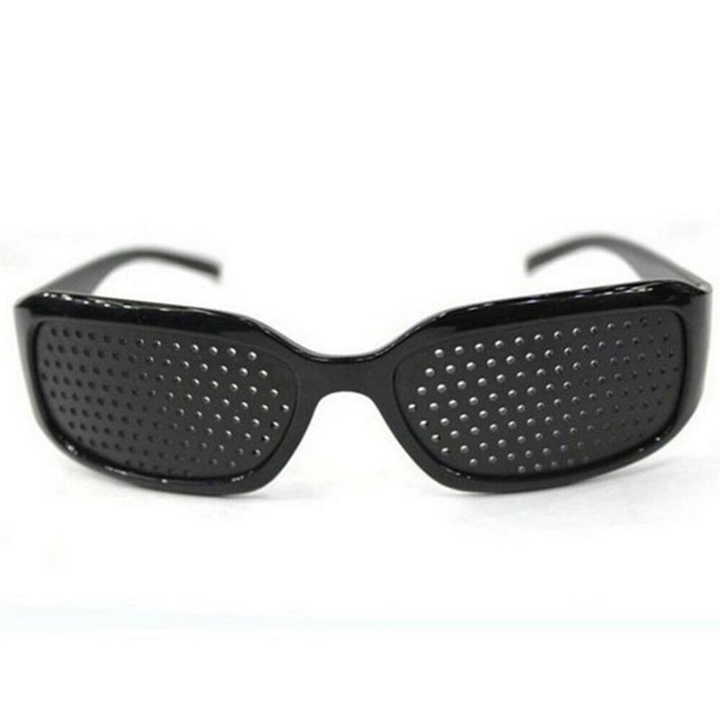Vision Care Pinholes Glasses Eye Exercise Eyeglasses Eyesight Astigmatism Improve Black GZW