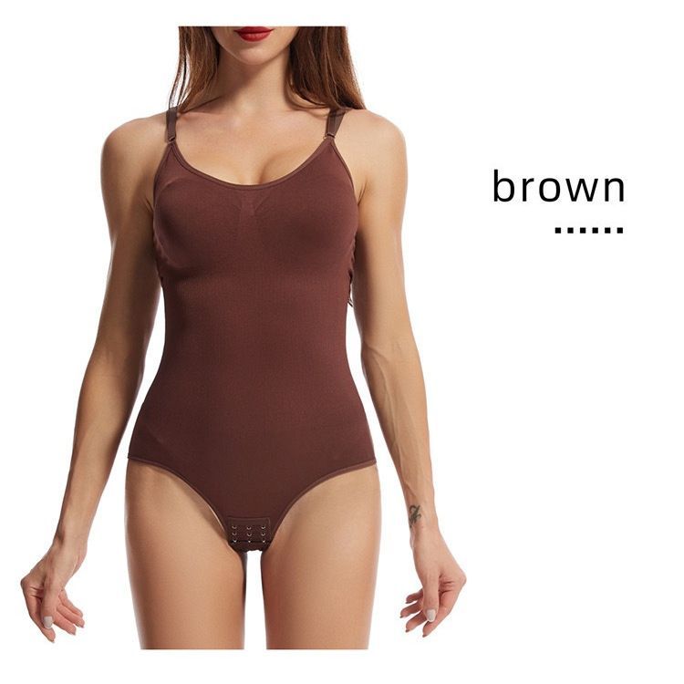 

Цельный корсет для коррекции фигуры, женское послеоперационное давление, утягивающее белье для живота, ягодиц, корректирующее талию нижнее белье XL коричневый