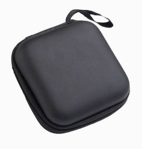 Square Headphone Storage Bag 9 by 9 by 4.5, Portable Earphone Case for Travel and Everyday Use