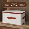 Tianshan Cotton Linen Foldable Storage Box - Moisture & Dust-Proof Wardrobe Organizer